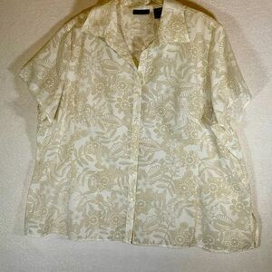 Apostrophe woman cotton blend size 24-26W short sleeves